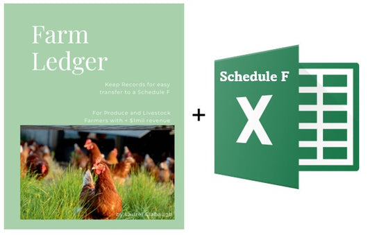 Full Size Farm Ledger + Companion Spreadsheet