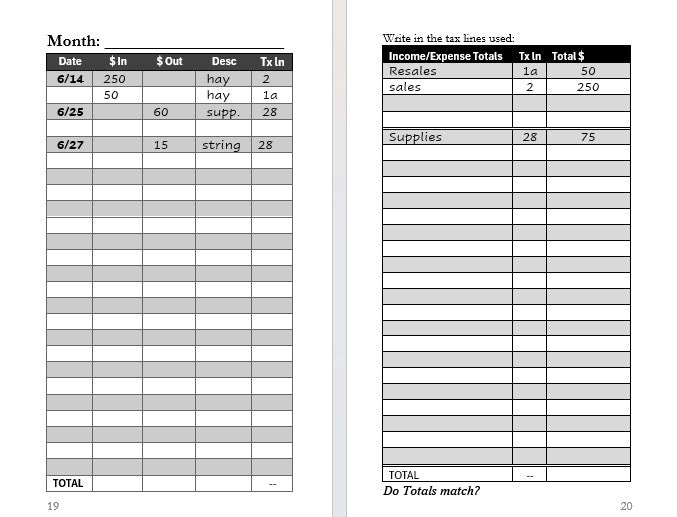Pocket Farm Ledger (4.75" x 6.88")